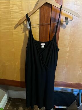 Mossimo Supply Co. Black Ribbed Spaghetti Strap Dress